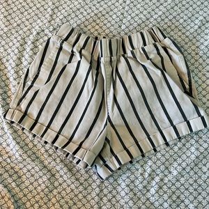 Striped Denim/soft Shorts